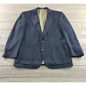 Corbin Off The Cuff Men's Navy Blue Sport Coat Blazer Jacket Size 42R